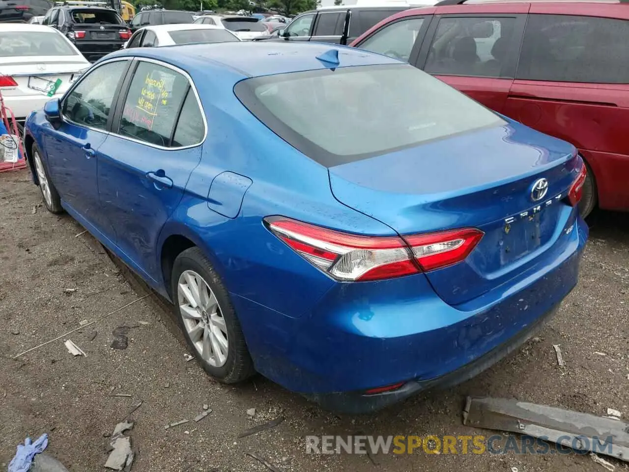 3 fotografías del automóvil dañado 4T1B11HK4KU235543 TOYOTA CAMRY 2019