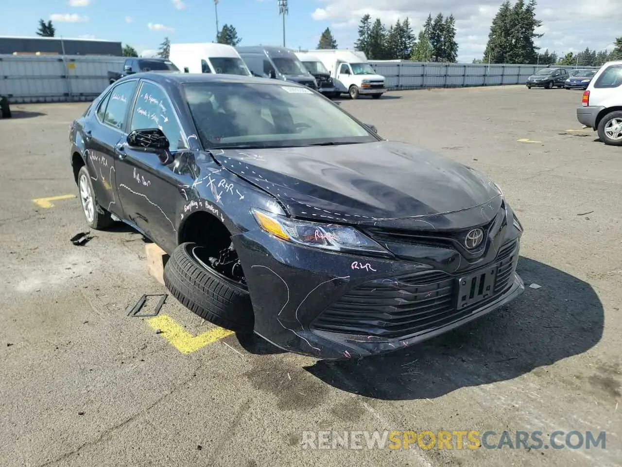 1 fotografías del automóvil dañado 4T1B11HK4KU256828 TOYOTA CAMRY 2019