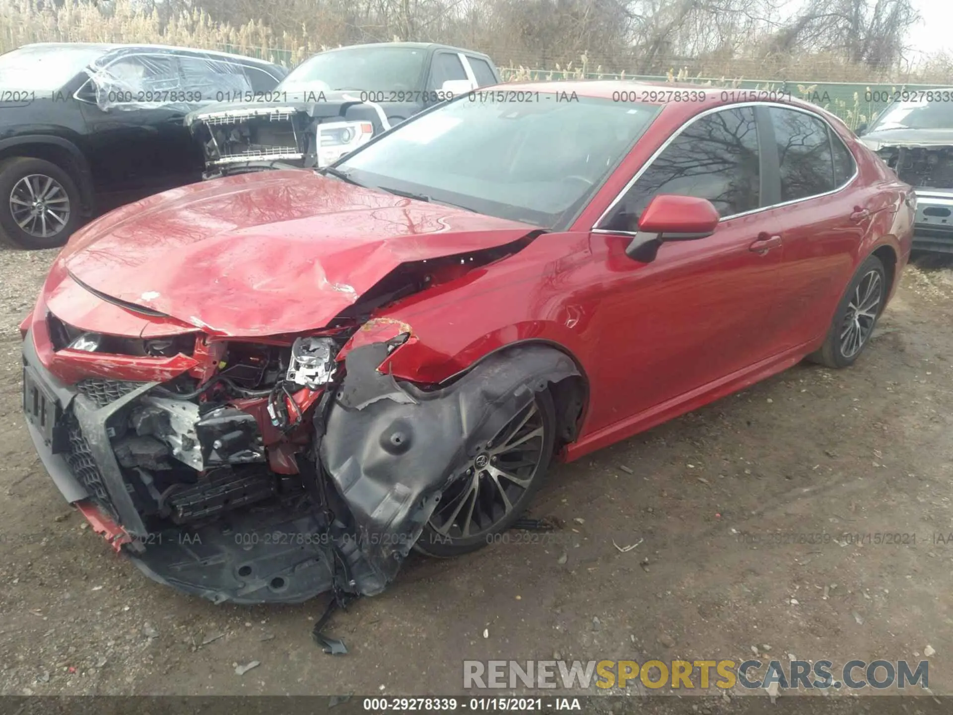 2 fotografías del automóvil dañado 4T1B11HK4KU257574 TOYOTA CAMRY 2019