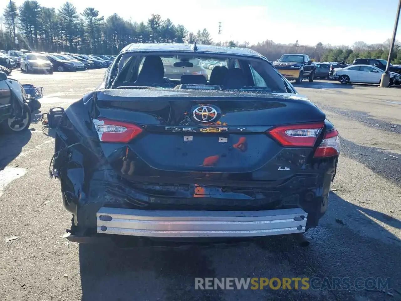 6 fotografías del automóvil dañado 4T1B11HK4KU703478 TOYOTA CAMRY 2019