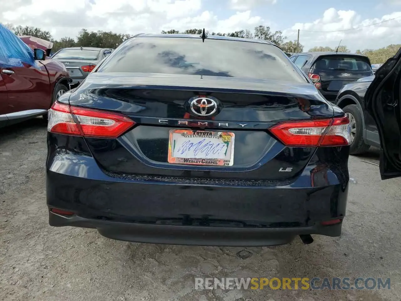 6 fotografías del automóvil dañado 4T1B11HK4KU725545 TOYOTA CAMRY 2019