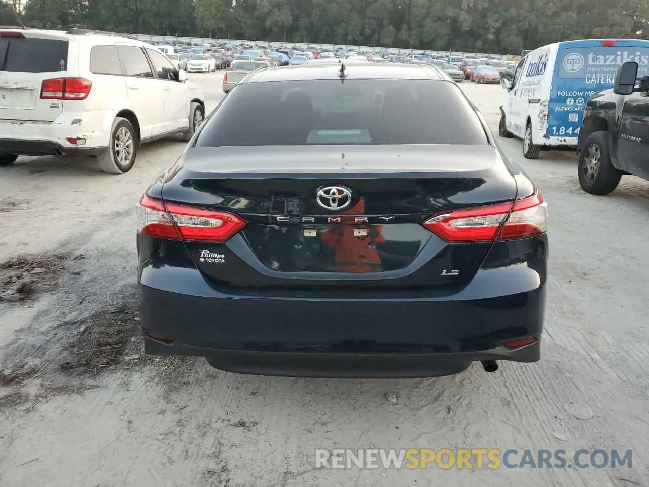 6 fotografías del automóvil dañado 4T1B11HK4KU733290 TOYOTA CAMRY 2019