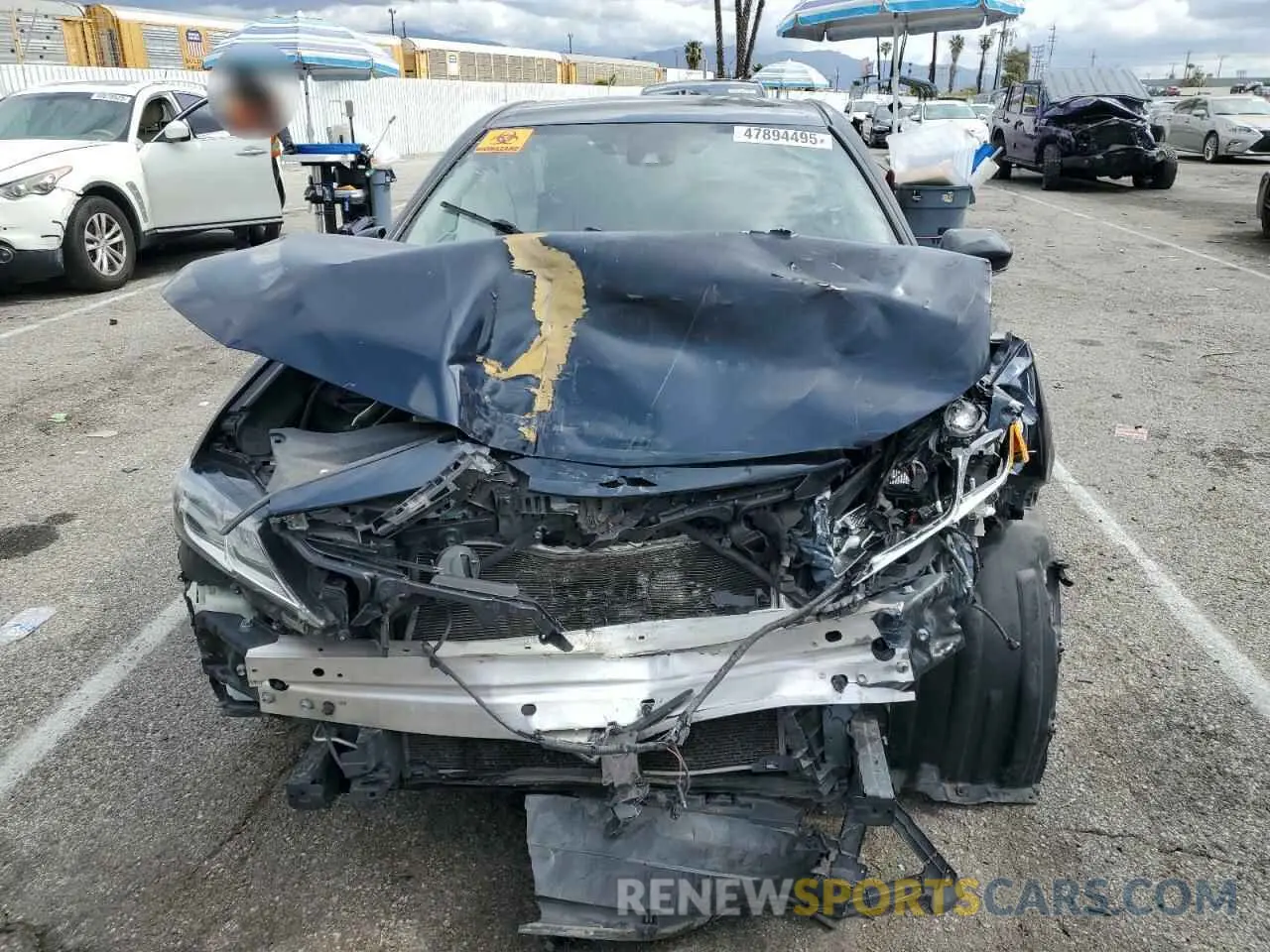 5 fotografías del automóvil dañado 4T1B11HK4KU751062 TOYOTA CAMRY 2019