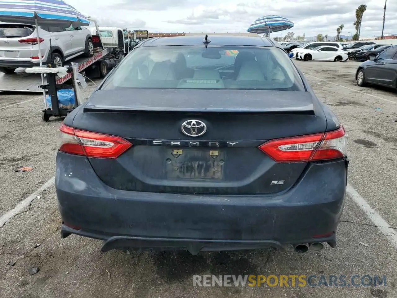 6 fotografías del automóvil dañado 4T1B11HK4KU751062 TOYOTA CAMRY 2019