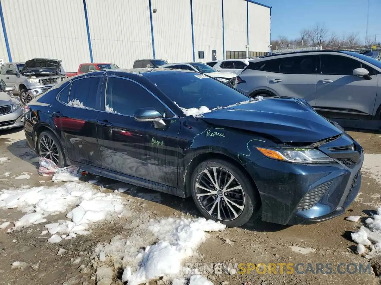 4 fotografías del automóvil dañado 4T1B11HK4KU837049 TOYOTA CAMRY 2019