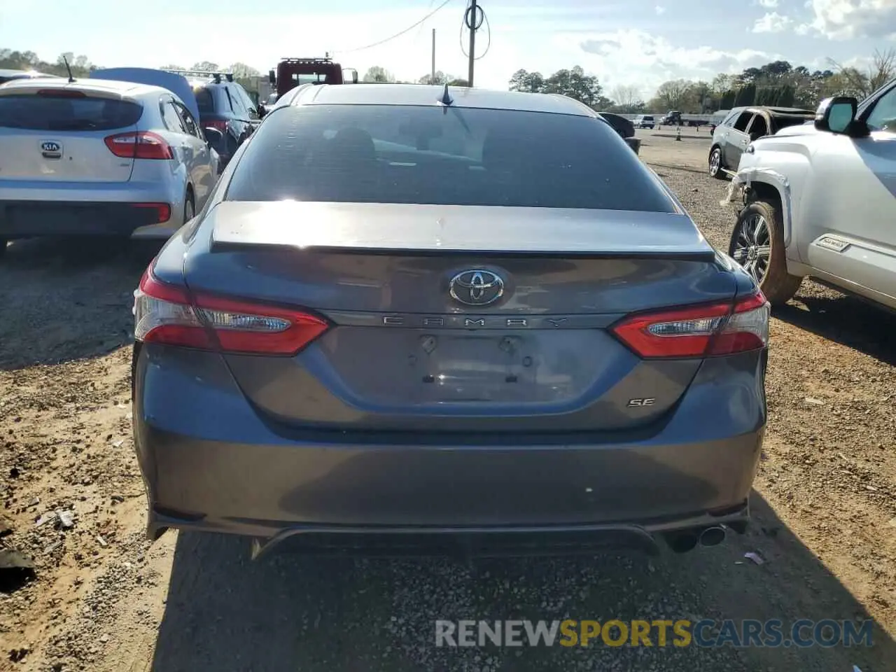 6 fotografías del automóvil dañado 4T1B11HK5KU186935 TOYOTA CAMRY 2019