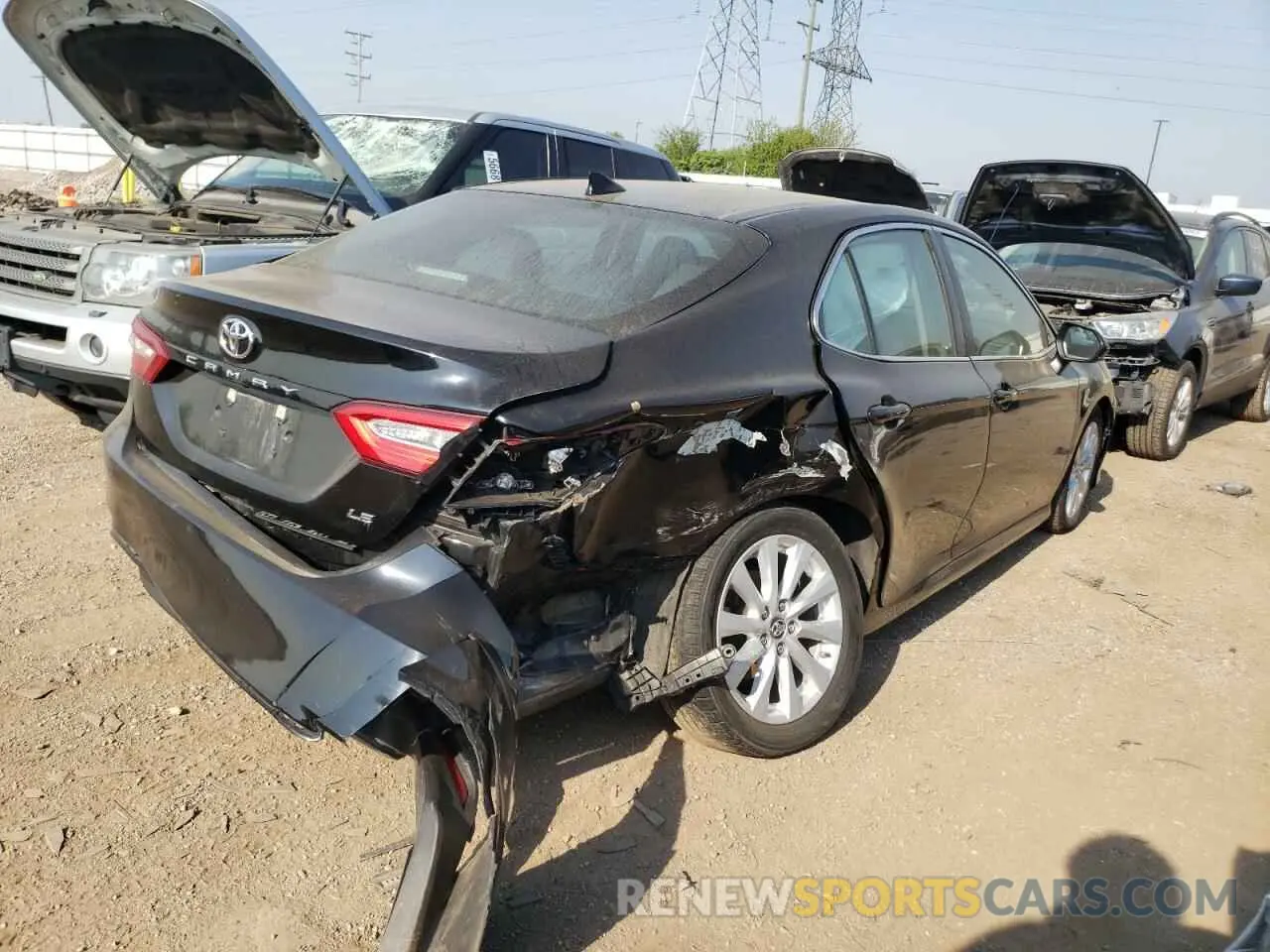 3 fotografías del automóvil dañado 4T1B11HK5KU204026 TOYOTA CAMRY 2019