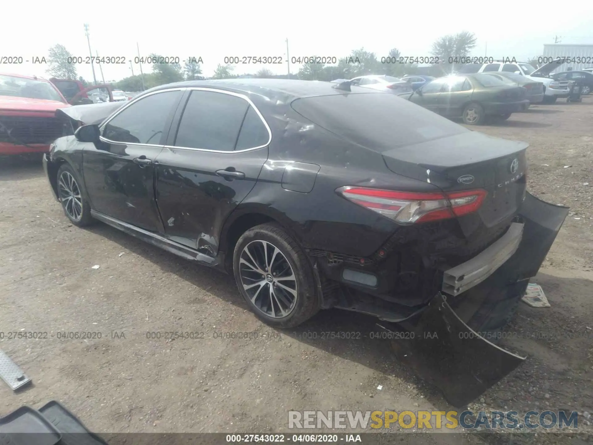 3 fotografías del automóvil dañado 4T1B11HK5KU710942 TOYOTA CAMRY 2019