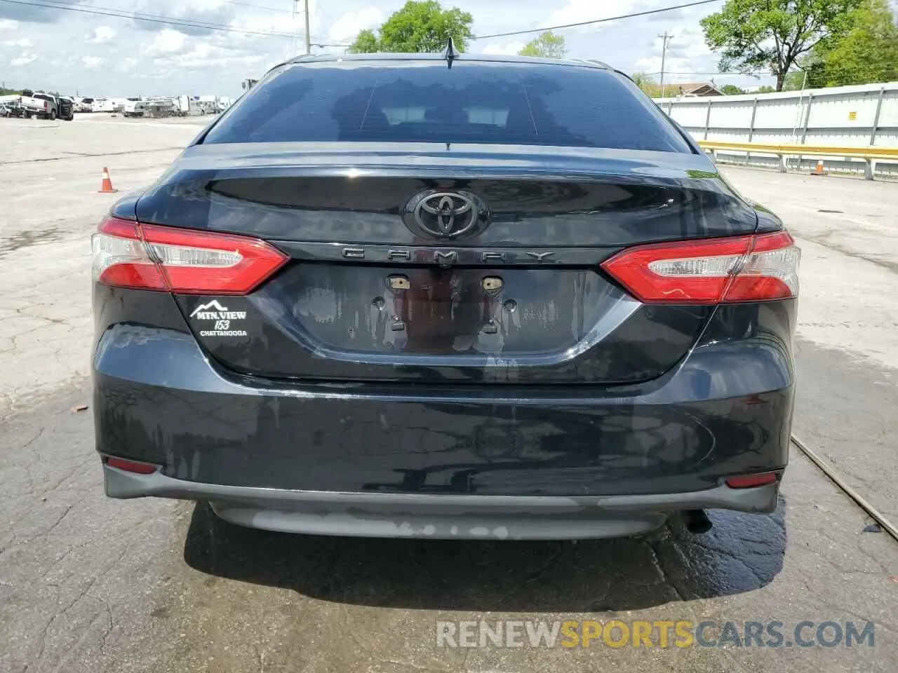 6 fotografías del automóvil dañado 4T1B11HK5KU751121 TOYOTA CAMRY 2019