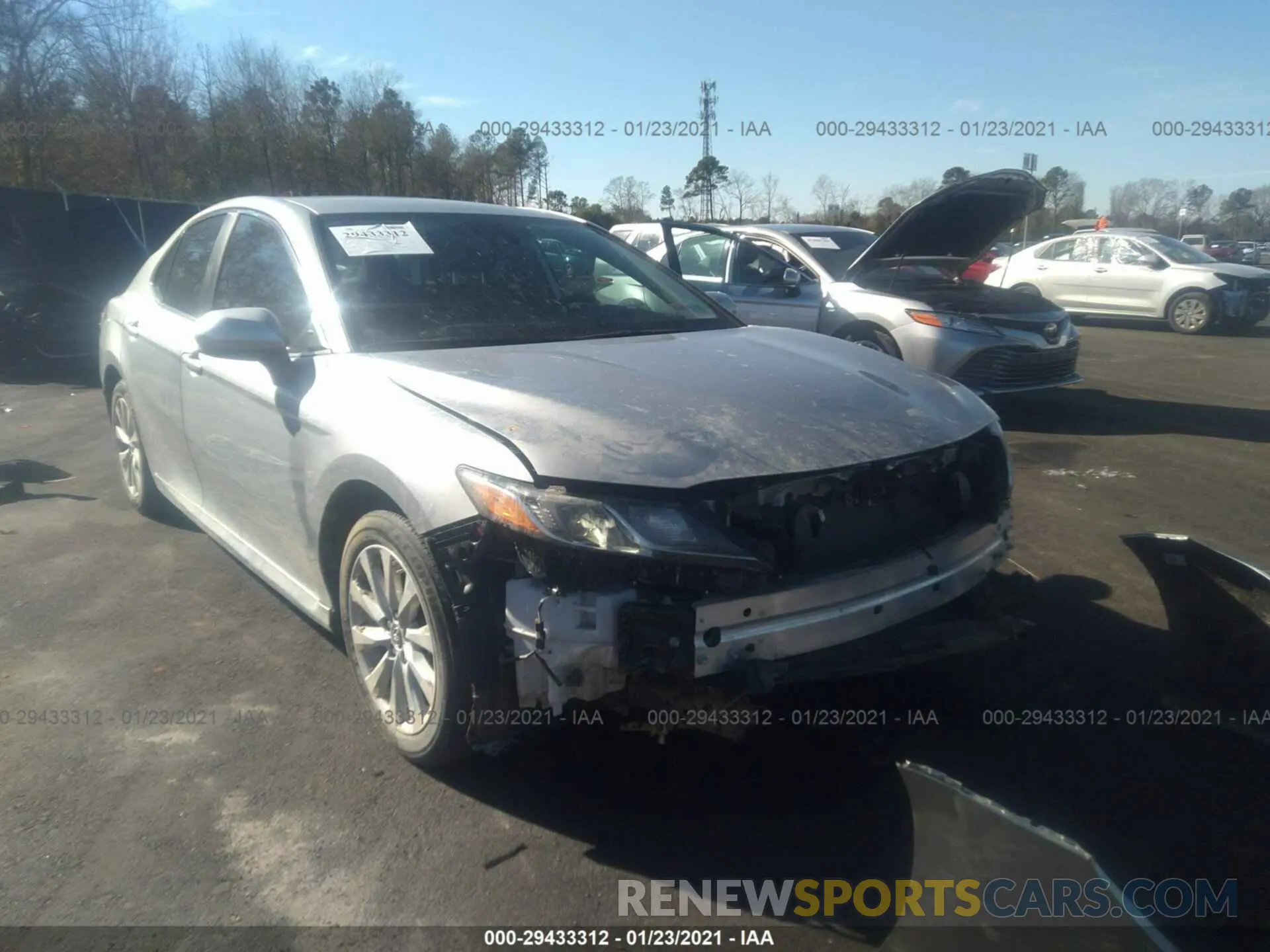 6 fotografías del automóvil dañado 4T1B11HK5KU761549 TOYOTA CAMRY 2019