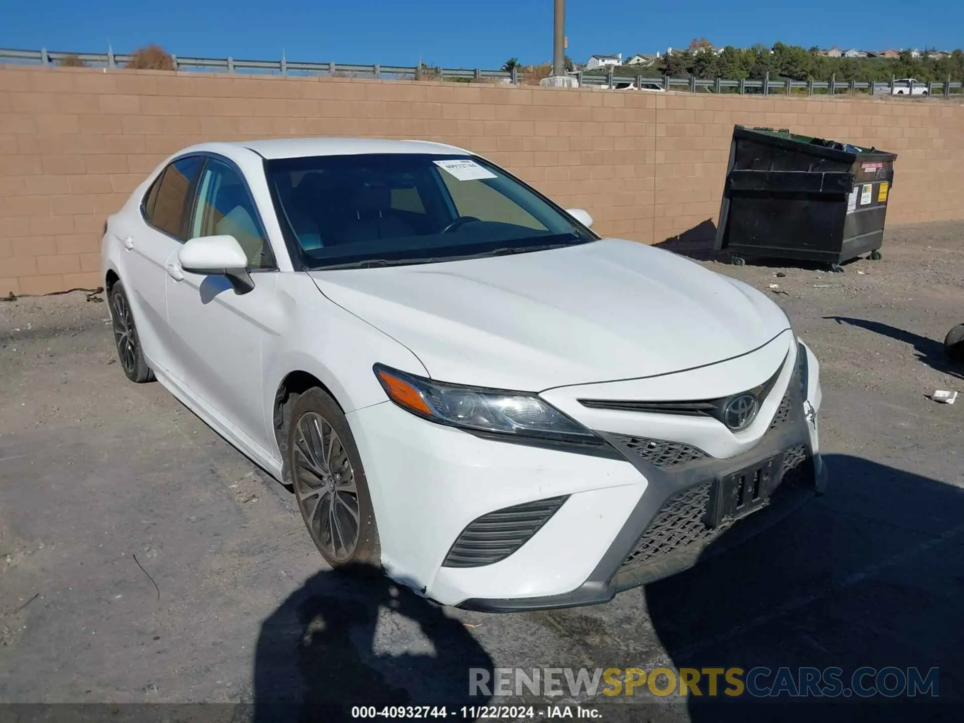 1 fotografías del automóvil dañado 4T1B11HK6KU161249 TOYOTA CAMRY 2019