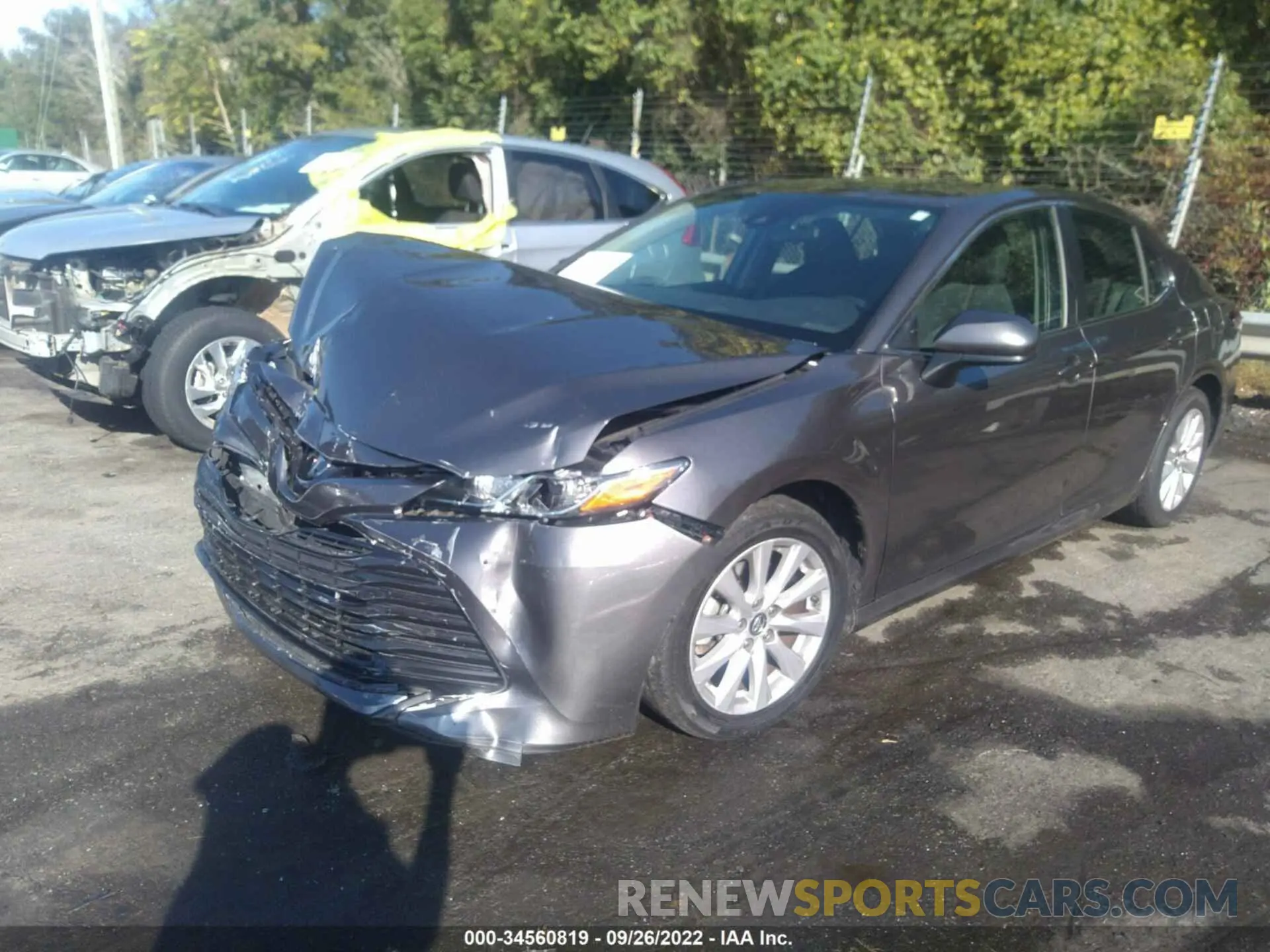 2 fotografías del automóvil dañado 4T1B11HK6KU182330 TOYOTA CAMRY 2019