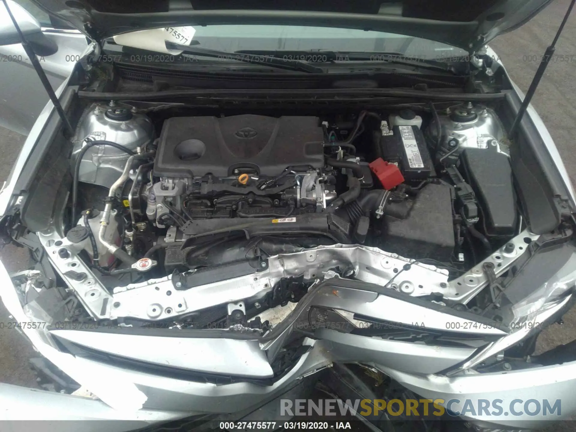 10 fotografías del automóvil dañado 4T1B11HK6KU221675 TOYOTA CAMRY 2019