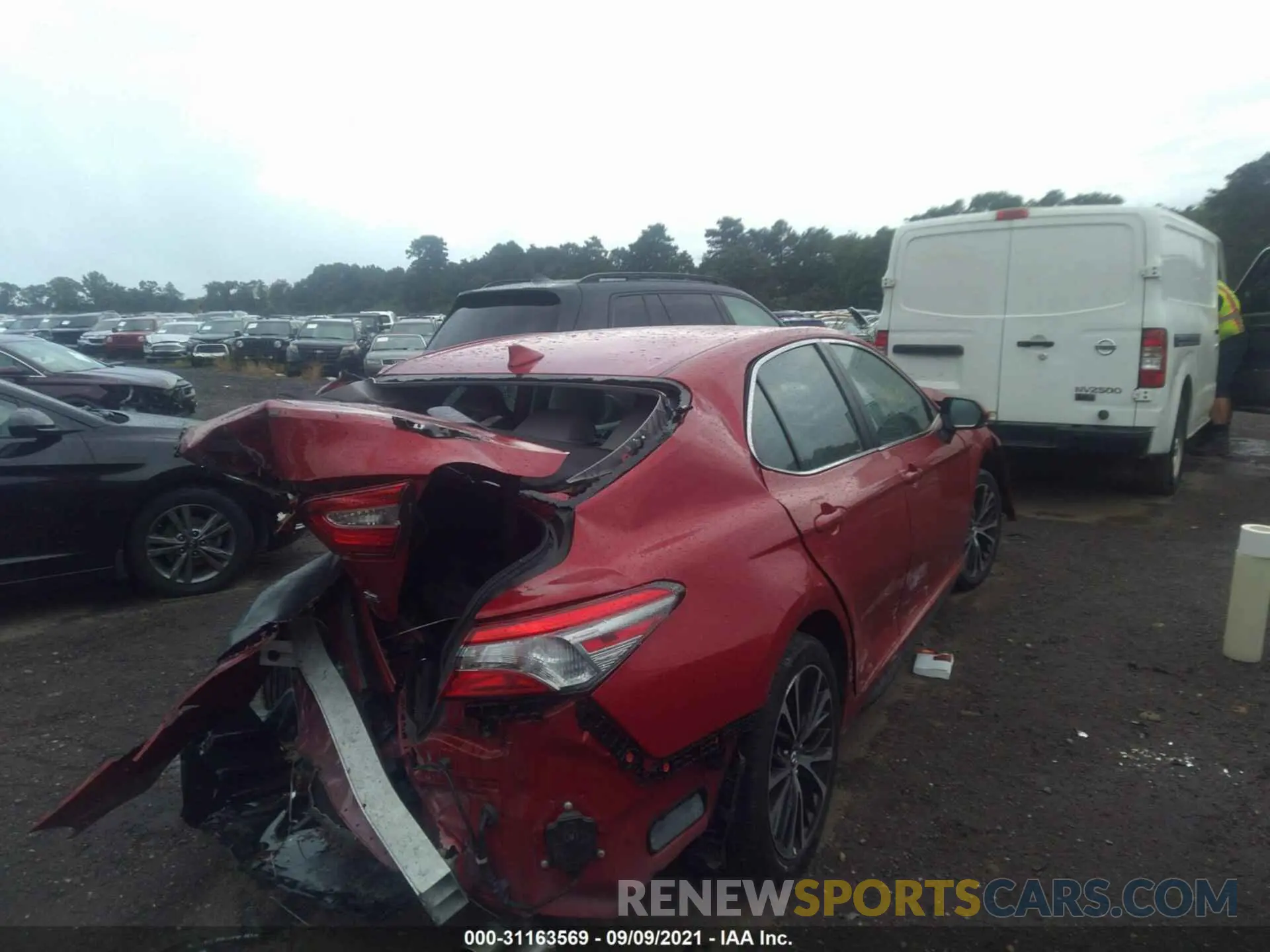 4 fotografías del automóvil dañado 4T1B11HK6KU252702 TOYOTA CAMRY 2019