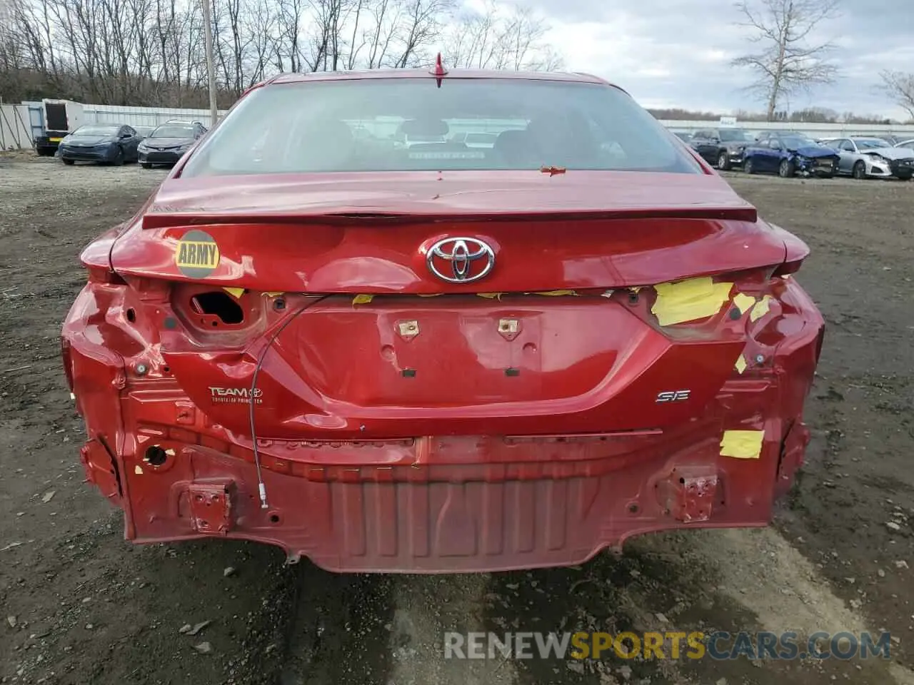 6 fotografías del automóvil dañado 4T1B11HK7KU167190 TOYOTA CAMRY 2019