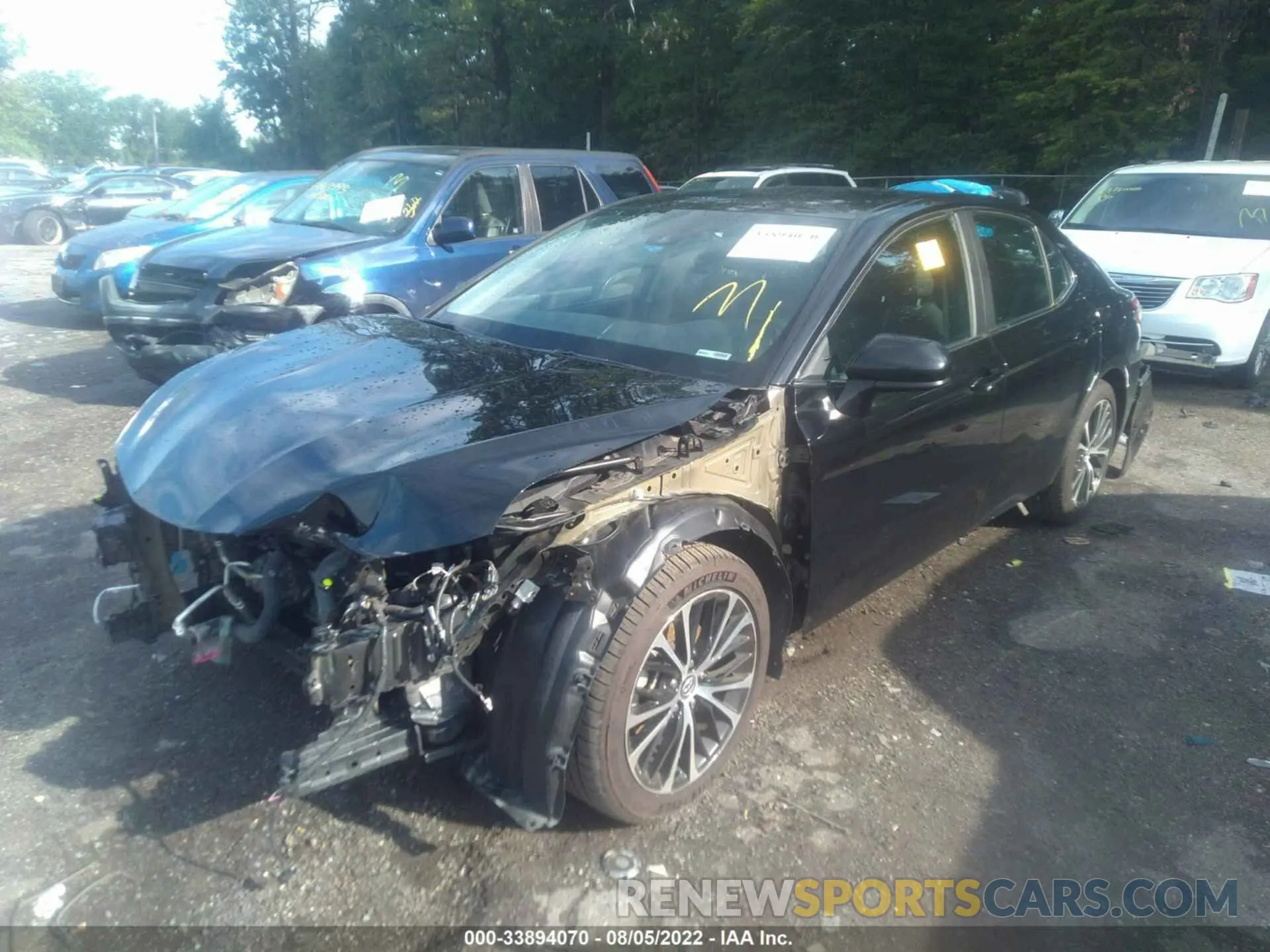 2 fotografías del automóvil dañado 4T1B11HK7KU173541 TOYOTA CAMRY 2019