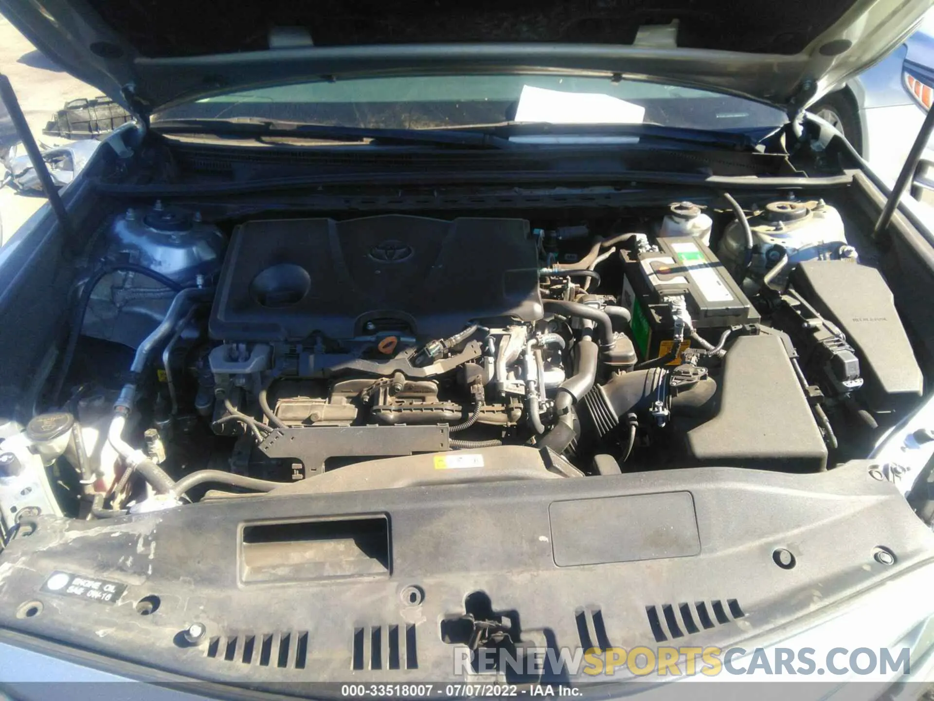 10 fotografías del automóvil dañado 4T1B11HK7KU189691 TOYOTA CAMRY 2019