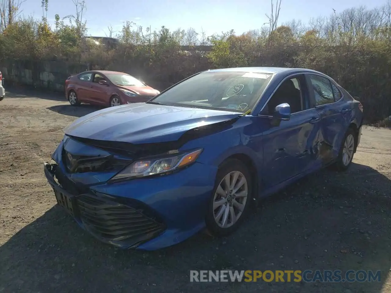 2 fotografías del automóvil dañado 4T1B11HK7KU276992 TOYOTA CAMRY 2019