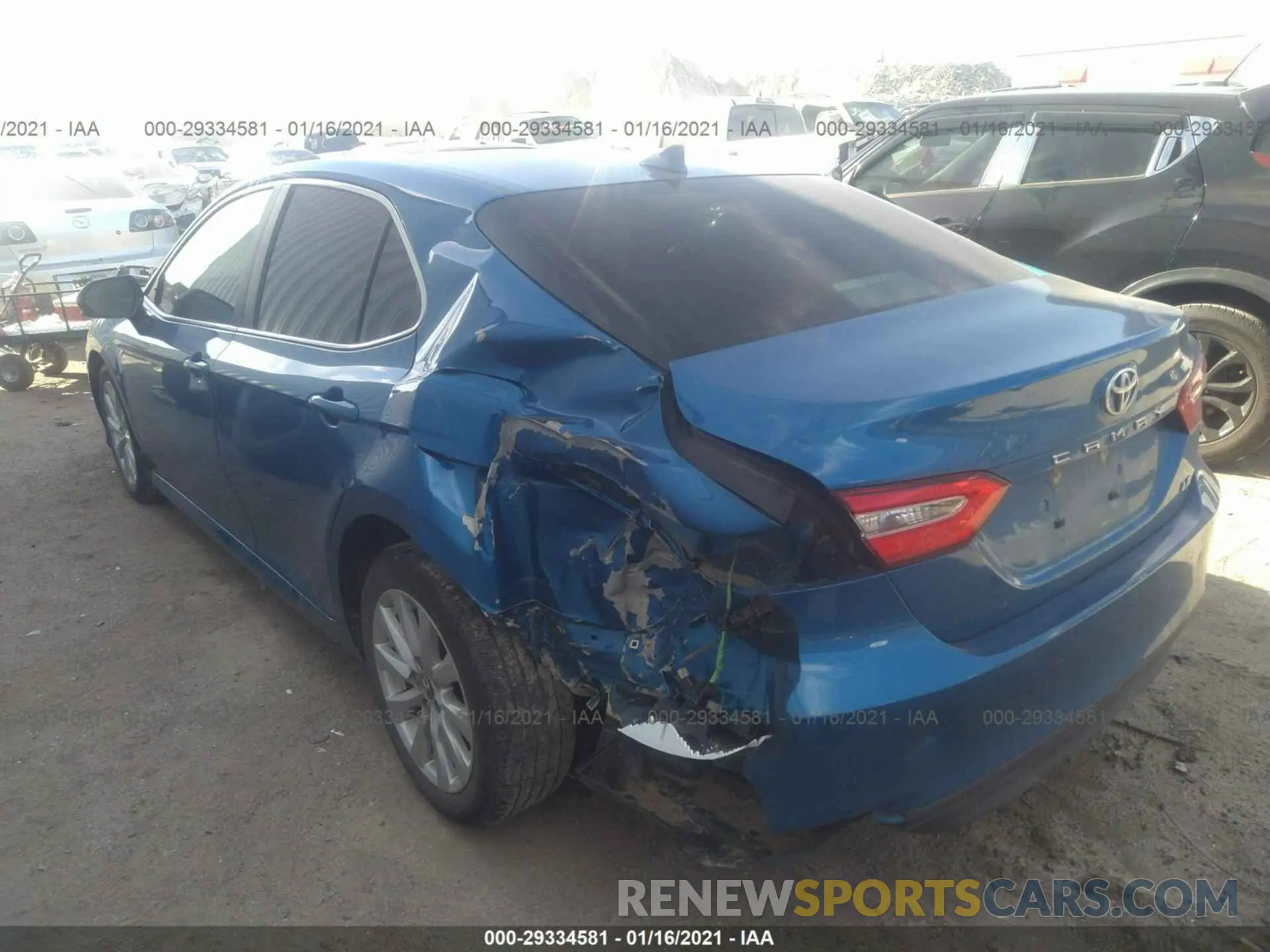 3 fotografías del automóvil dañado 4T1B11HK7KU281741 TOYOTA CAMRY 2019