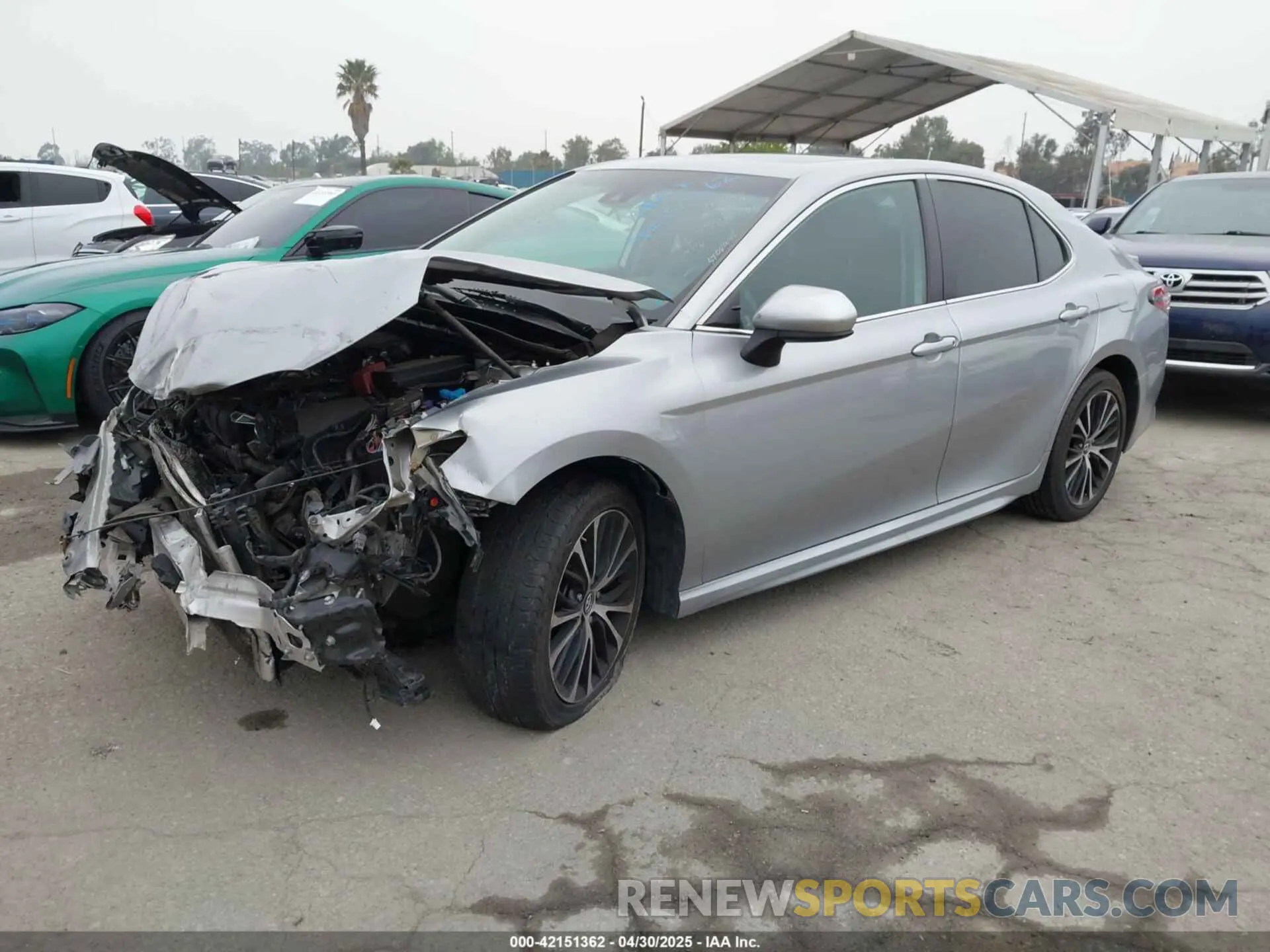 2 fotografías del automóvil dañado 4T1B11HK7KU713082 TOYOTA CAMRY 2019