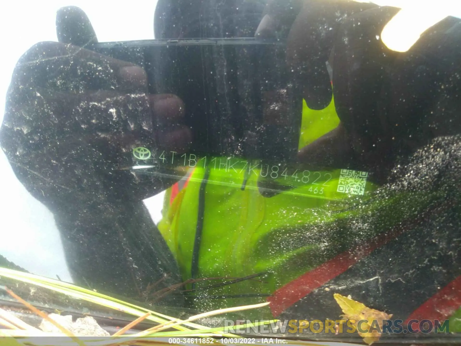 9 fotografías del automóvil dañado 4T1B11HK7KU844822 TOYOTA CAMRY 2019