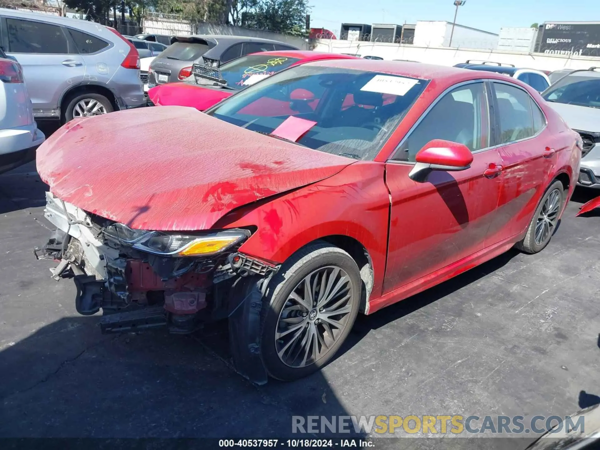 2 fotografías del automóvil dañado 4T1B11HK8KU193460 TOYOTA CAMRY 2019