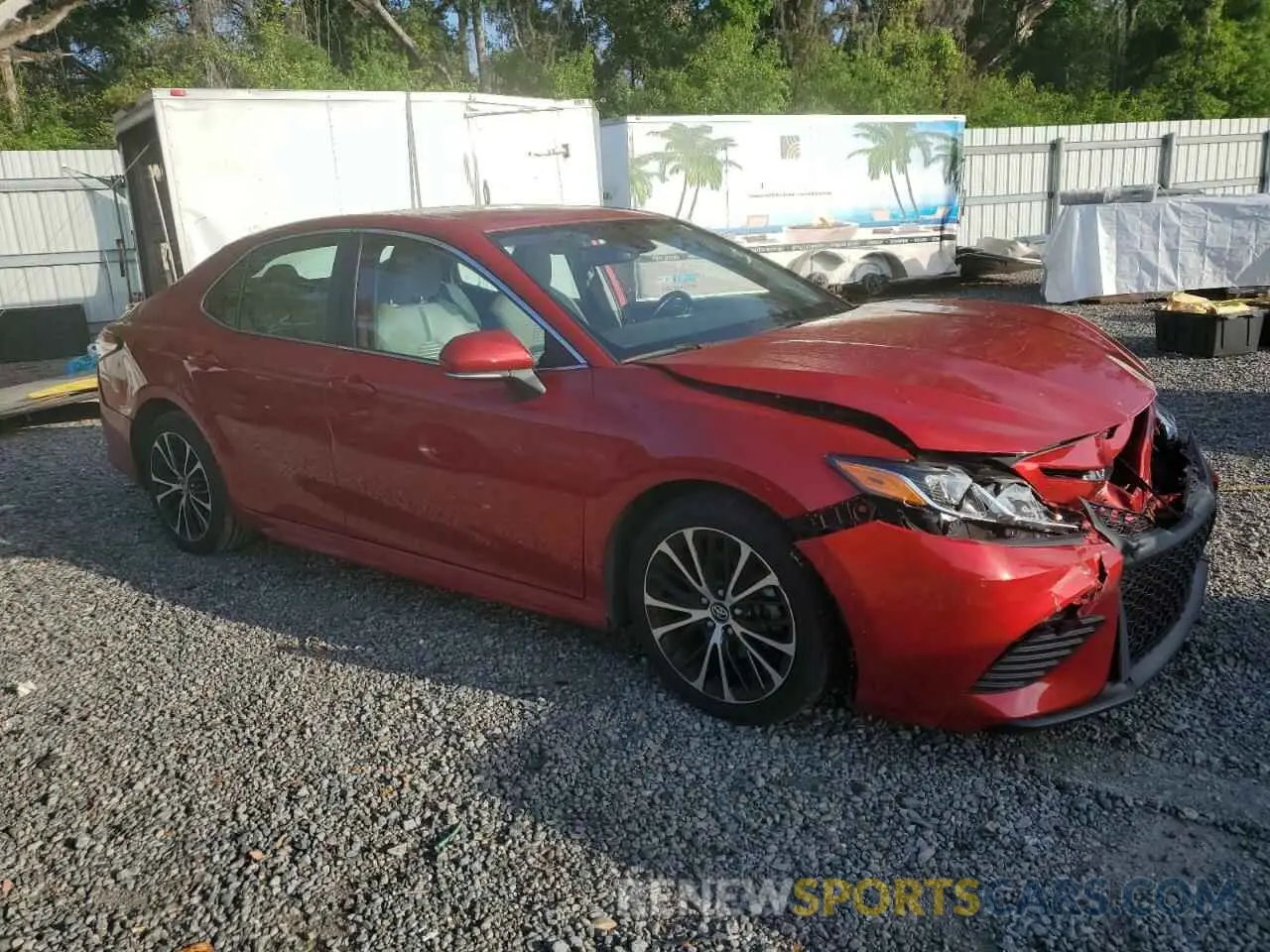 4 fotografías del automóvil dañado 4T1B11HK8KU212492 TOYOTA CAMRY 2019