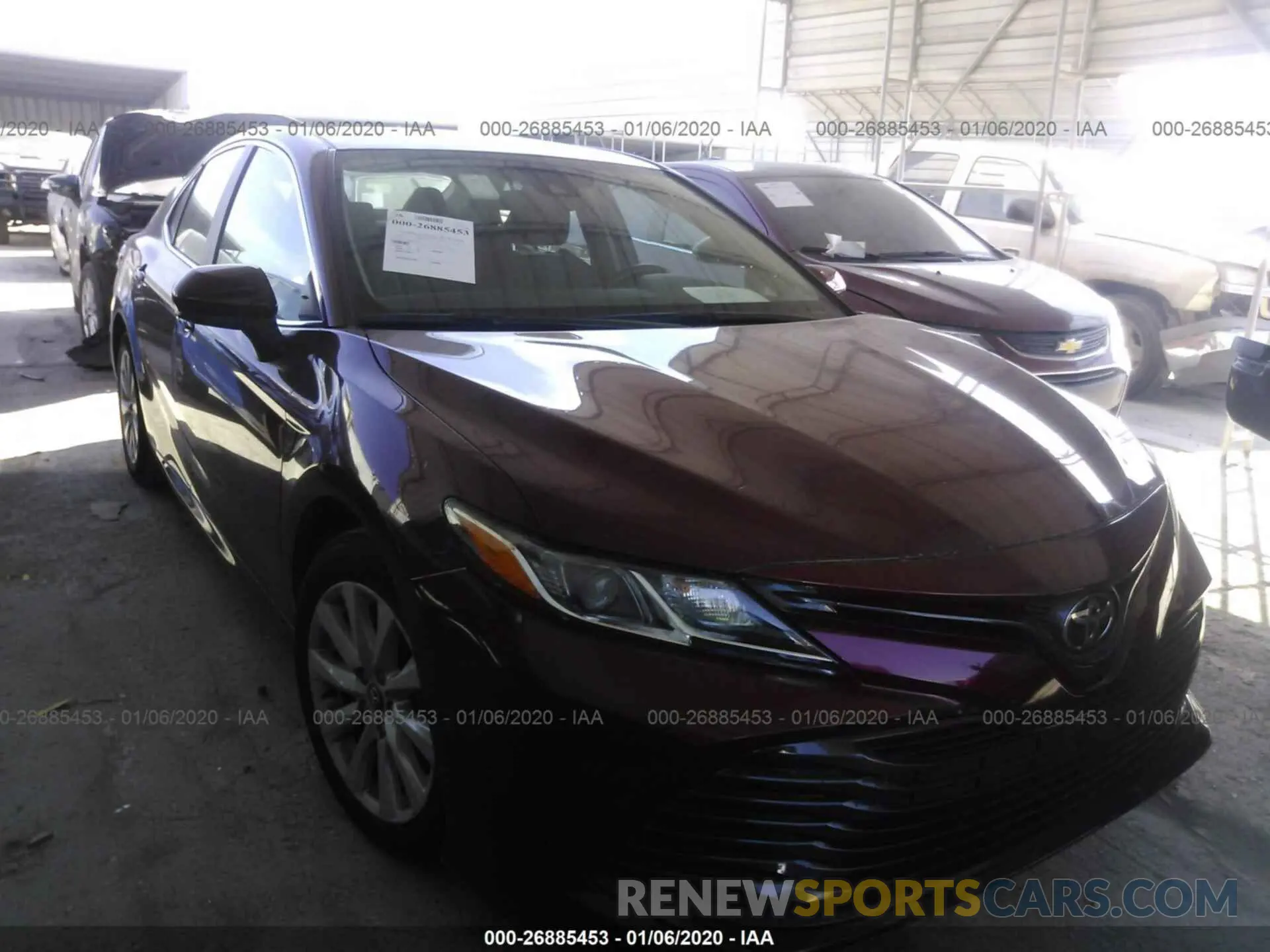 1 fotografías del automóvil dañado 4T1B11HK8KU239157 TOYOTA CAMRY 2019