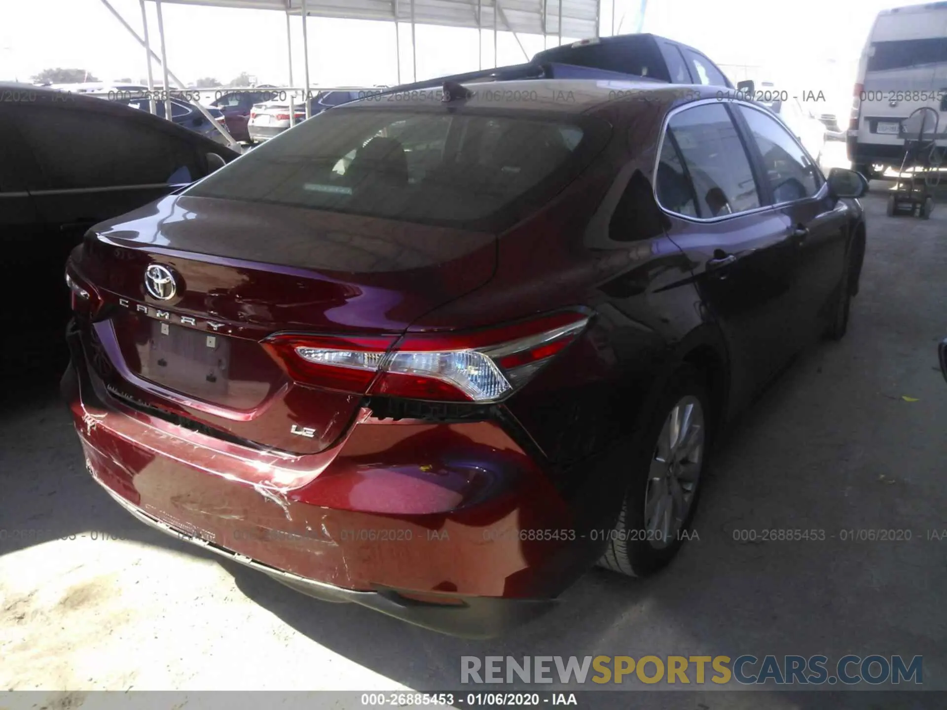 4 fotografías del automóvil dañado 4T1B11HK8KU239157 TOYOTA CAMRY 2019