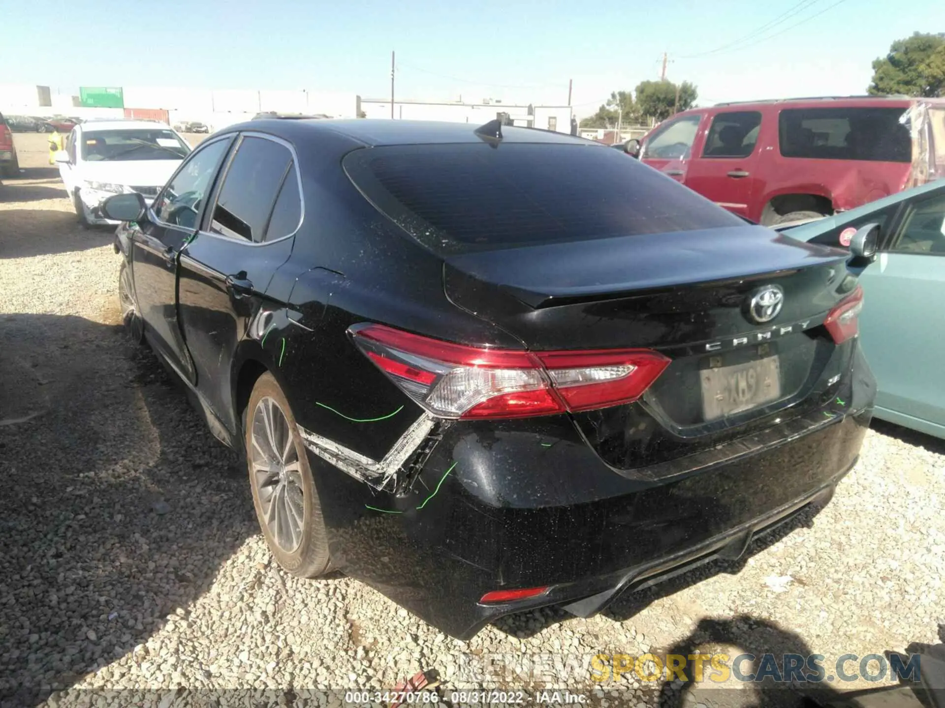 3 fotografías del automóvil dañado 4T1B11HK8KU711292 TOYOTA CAMRY 2019