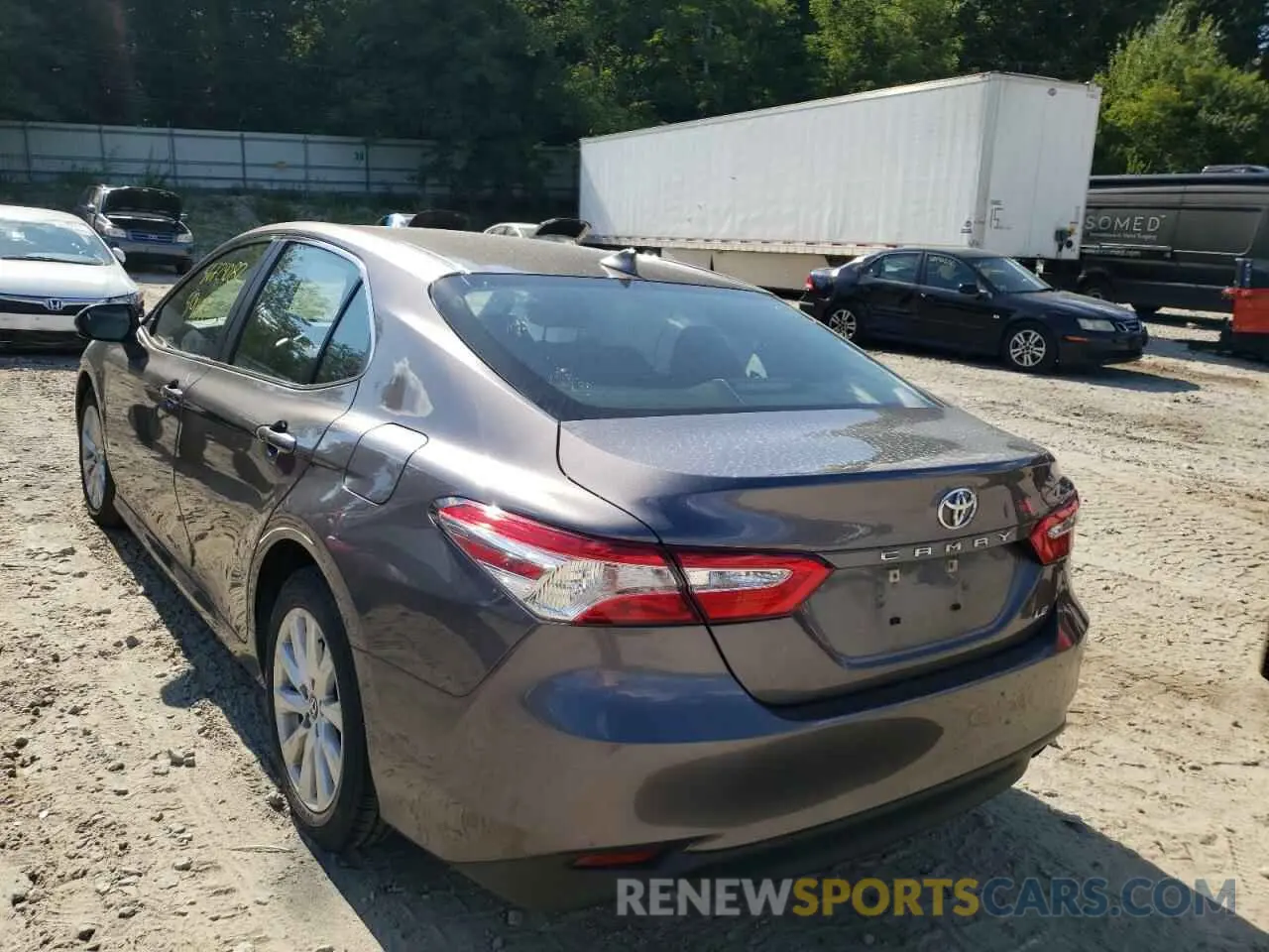 3 fotografías del automóvil dañado 4T1B11HK9KU187649 TOYOTA CAMRY 2019