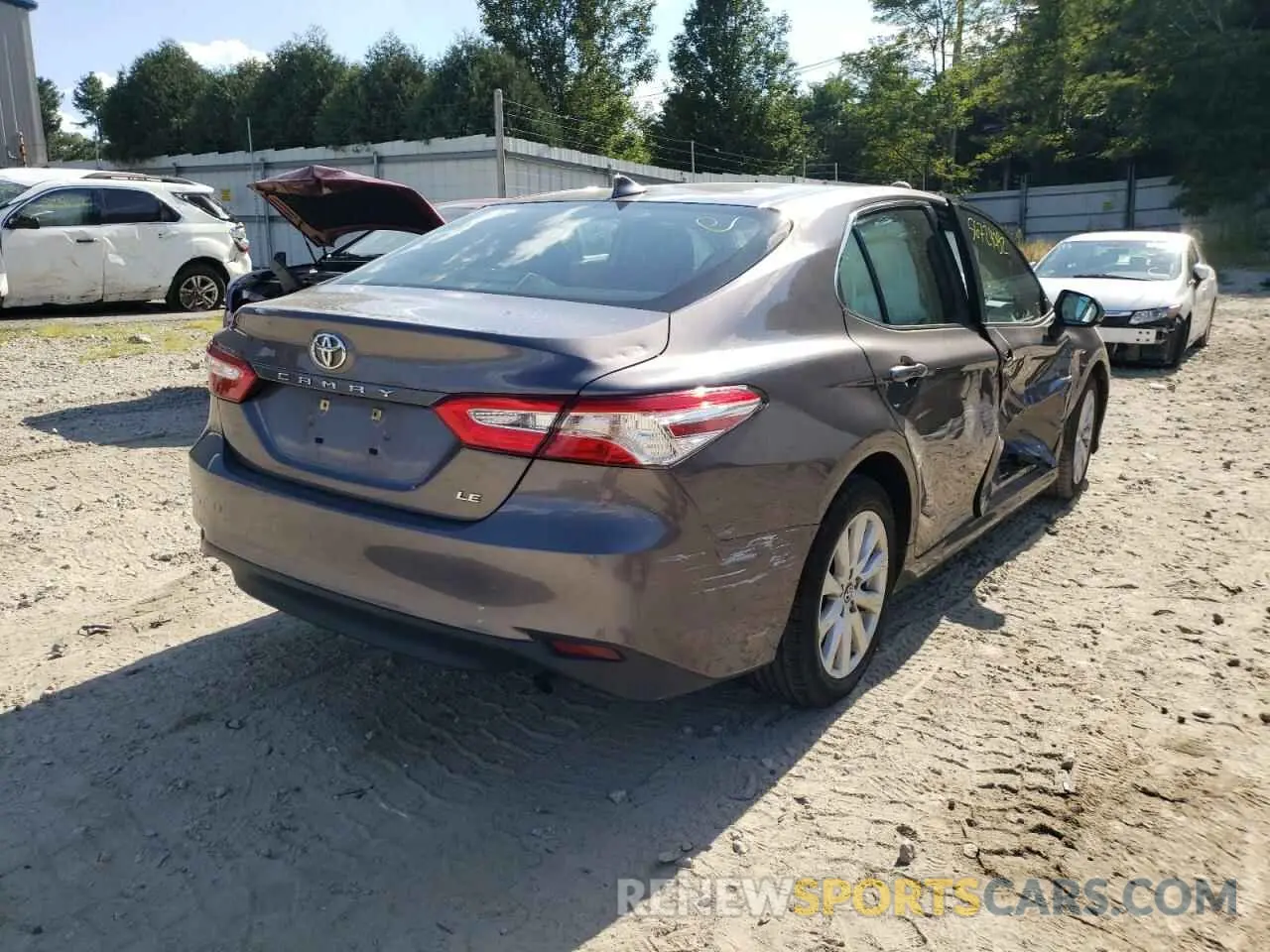 4 fotografías del automóvil dañado 4T1B11HK9KU187649 TOYOTA CAMRY 2019