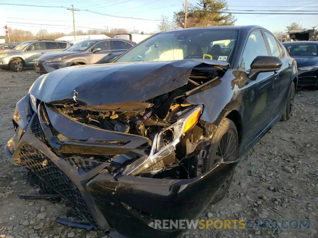 2 fotografías del automóvil dañado 4T1B11HK9KU245906 TOYOTA CAMRY 2019