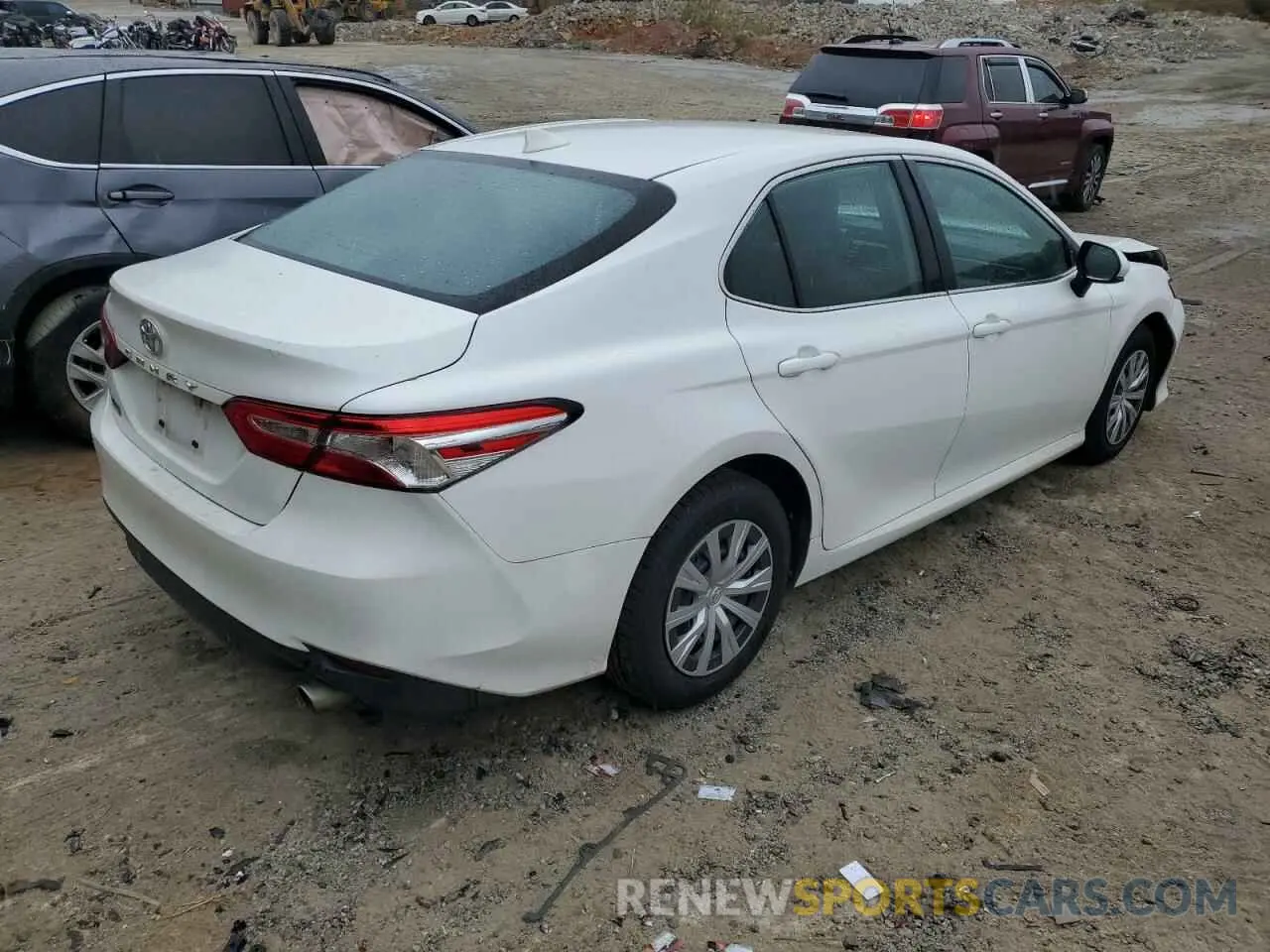 4 fotografías del automóvil dañado 4T1B11HK9KU768262 TOYOTA CAMRY 2019