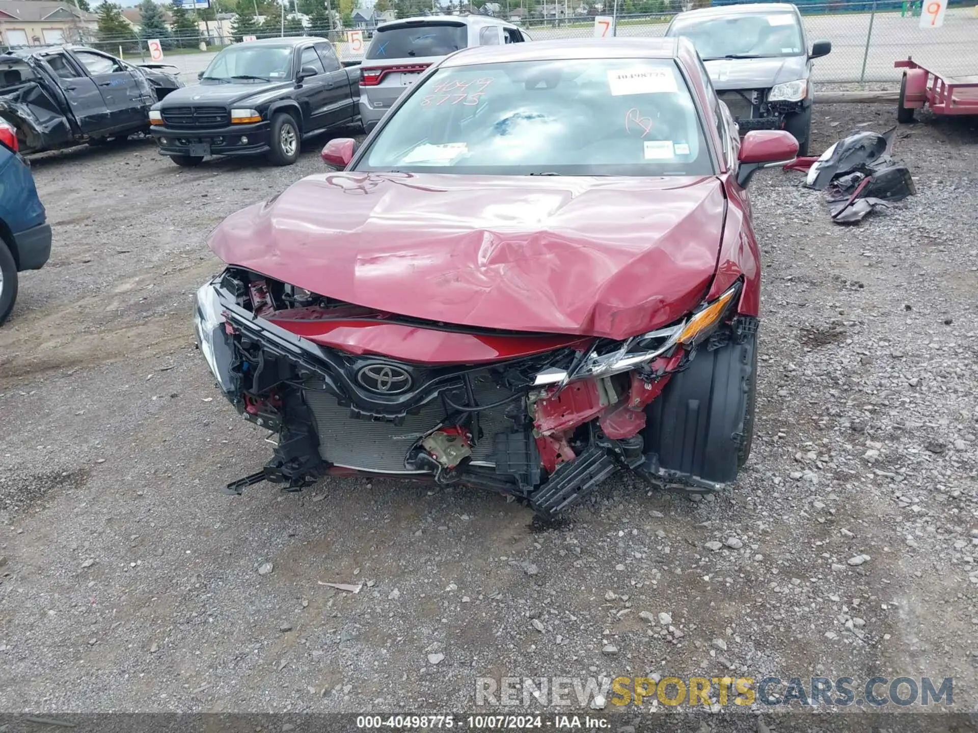 6 fotografías del automóvil dañado 4T1B11HK9KU808646 TOYOTA CAMRY 2019