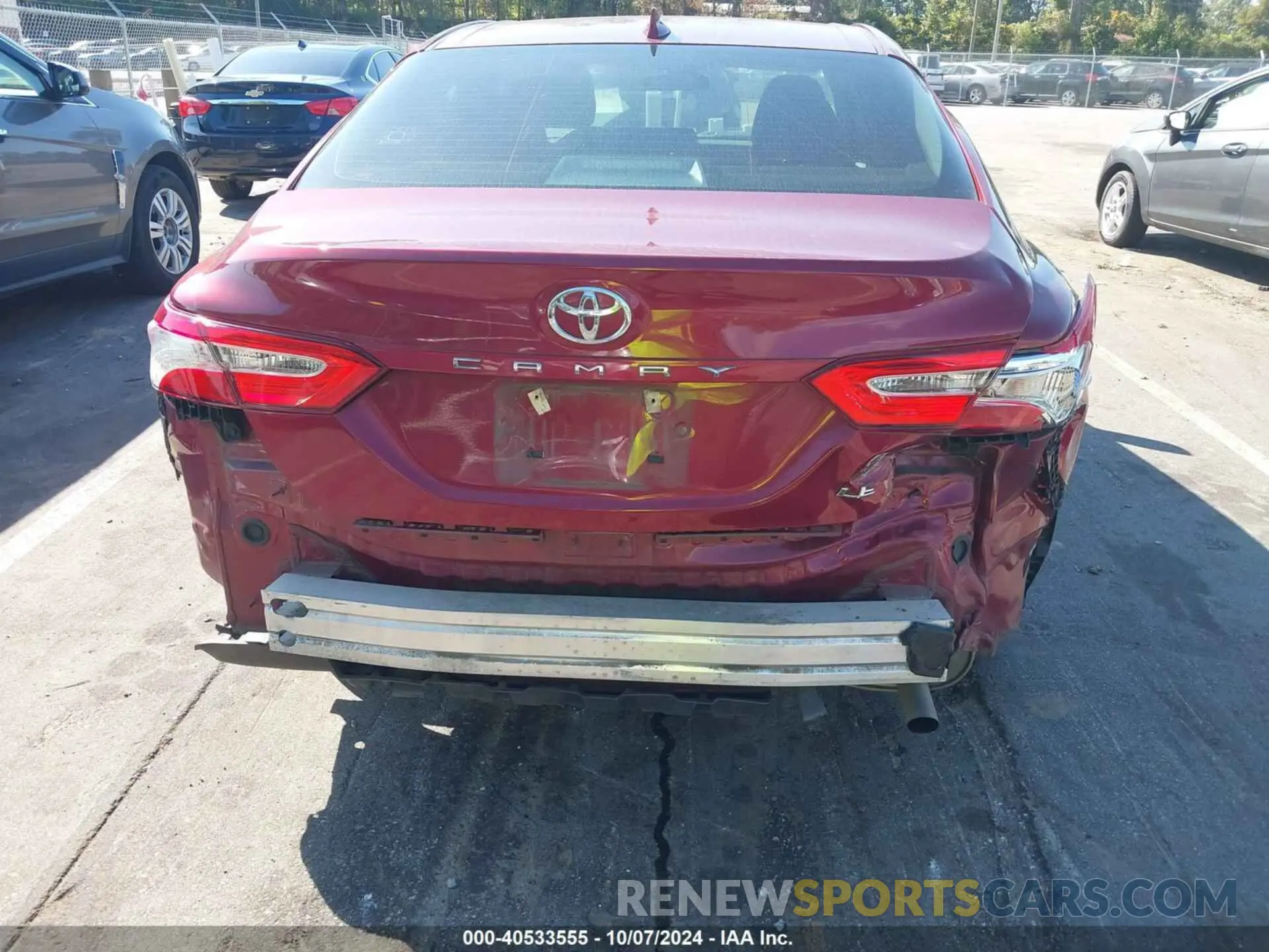 6 fotografías del automóvil dañado 4T1B11HK9KU845180 TOYOTA CAMRY 2019