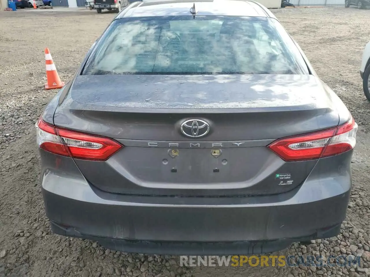 6 fotografías del automóvil dañado 4T1B11HKXKU239841 TOYOTA CAMRY 2019