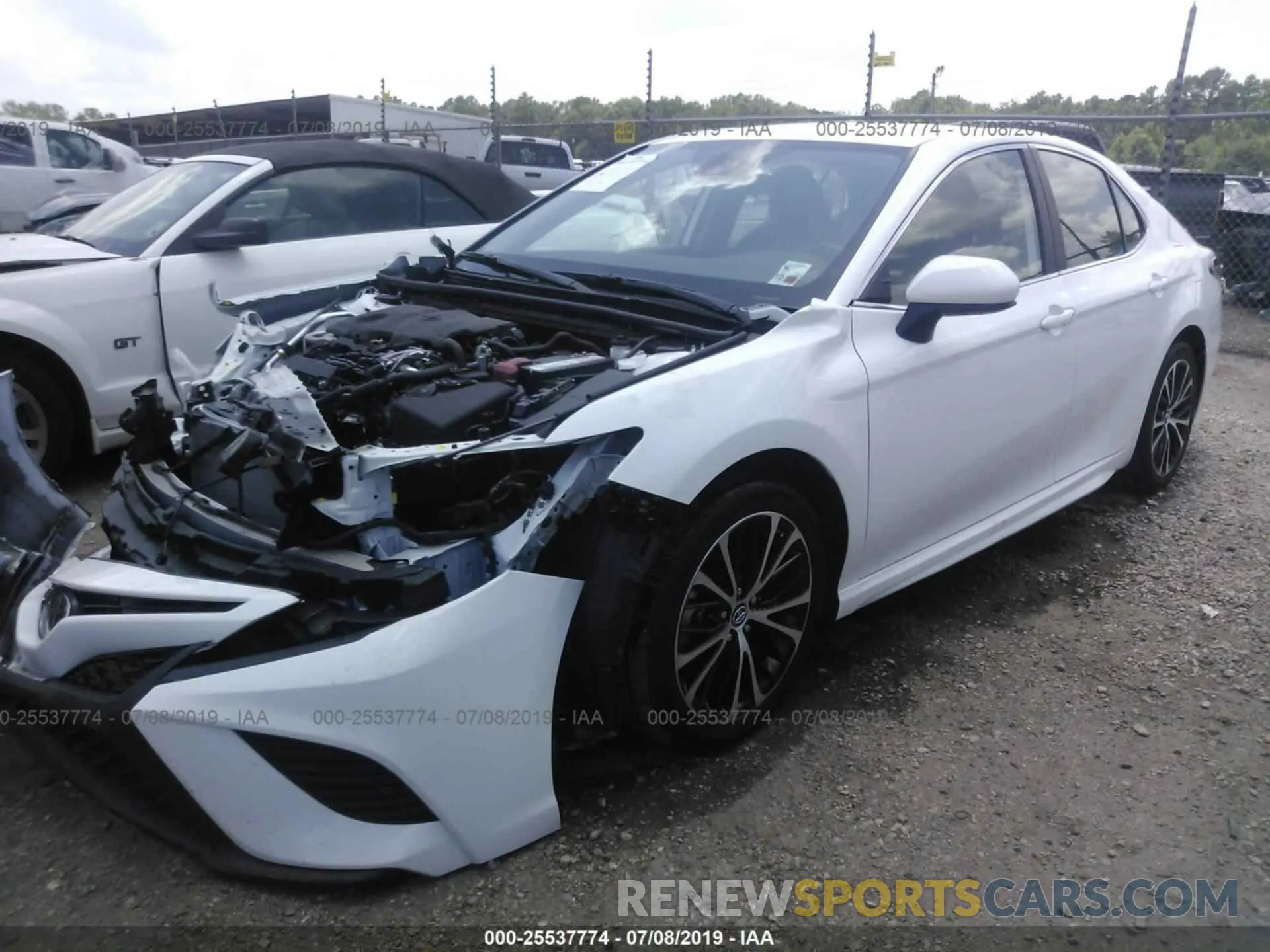 2 fotografías del automóvil dañado 4T1B11HKXKU683950 TOYOTA CAMRY 2019