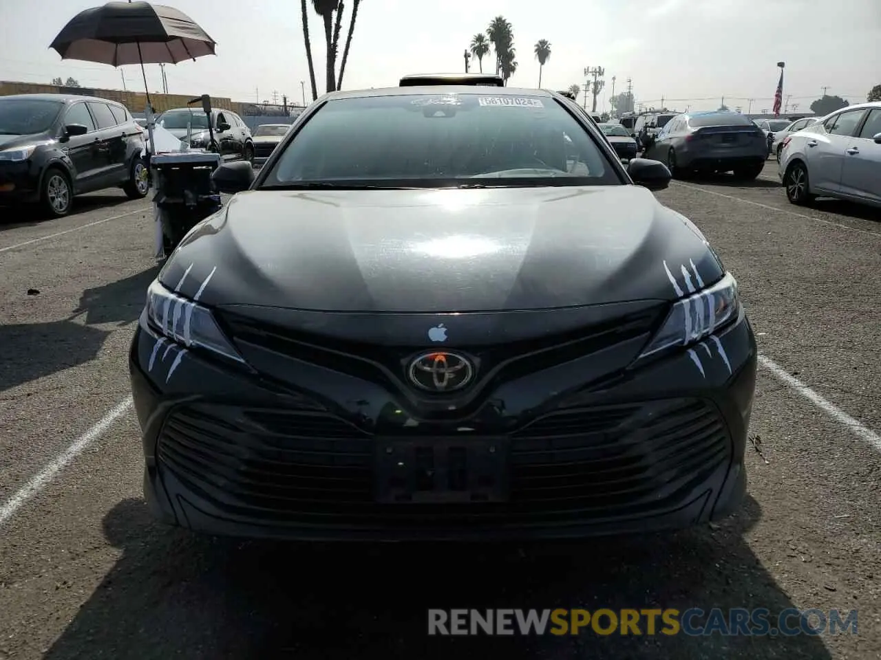 5 fotografías del automóvil dañado 4T1B11HKXKU808249 TOYOTA CAMRY 2019