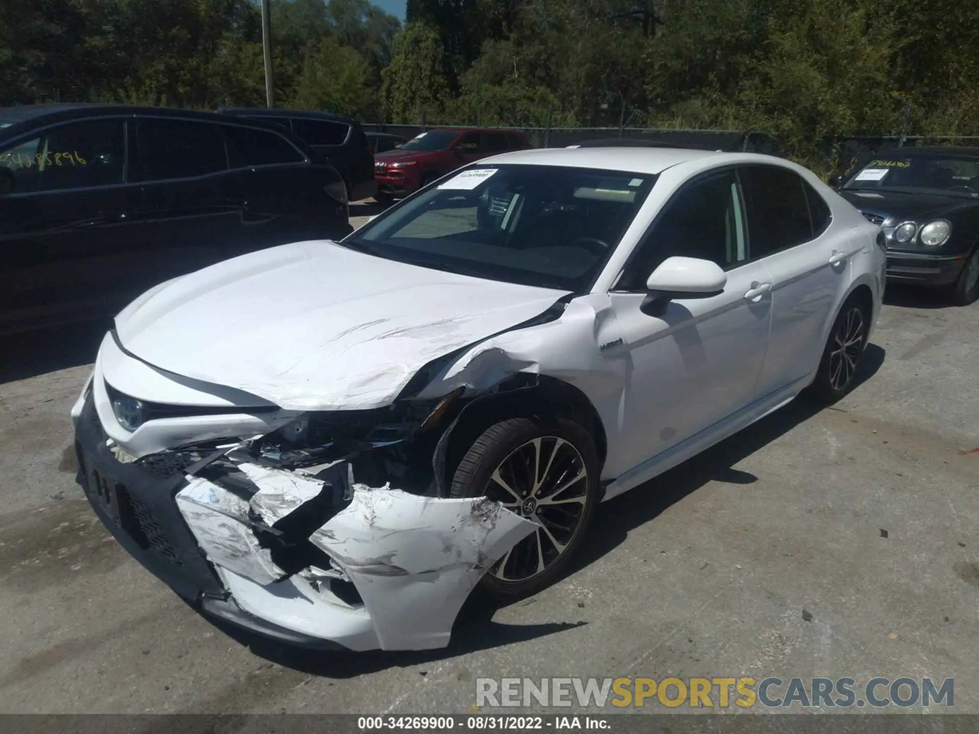 2 fotografías del automóvil dañado 4T1B21HK7KU519164 TOYOTA CAMRY 2019