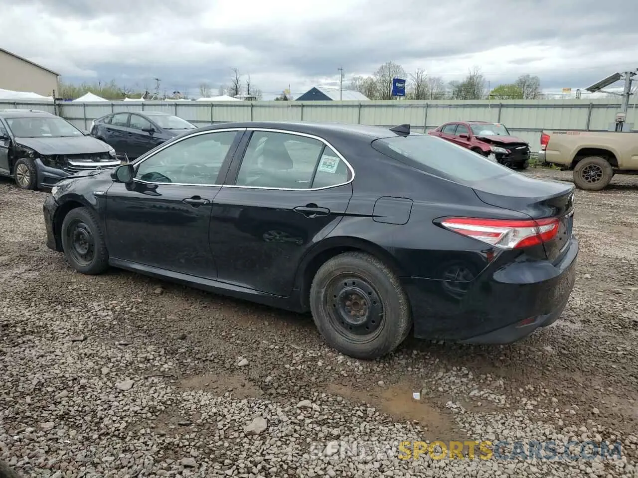 2 fotografías del automóvil dañado 4T1B31HK1KU512465 TOYOTA CAMRY 2019