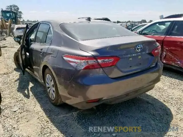 3 fotografías del automóvil dañado 4T1B31HK2KU513902 TOYOTA CAMRY 2019