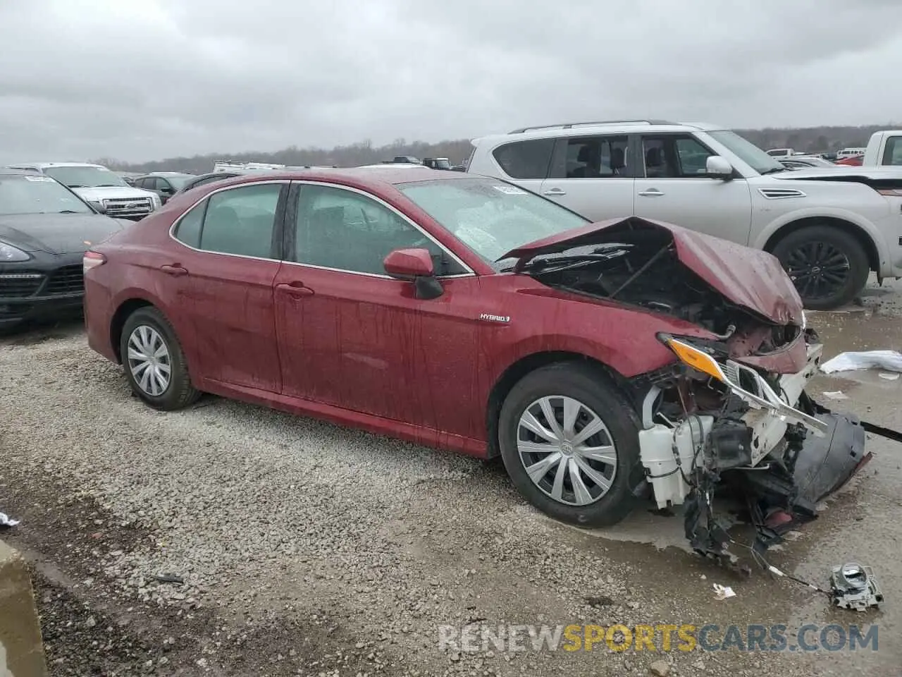 4 fotografías del automóvil dañado 4T1B31HK3KU512824 TOYOTA CAMRY 2019