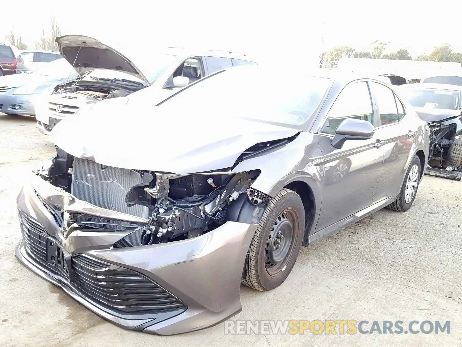 2 fotografías del automóvil dañado 4T1B31HK4KU006970 TOYOTA CAMRY 2019