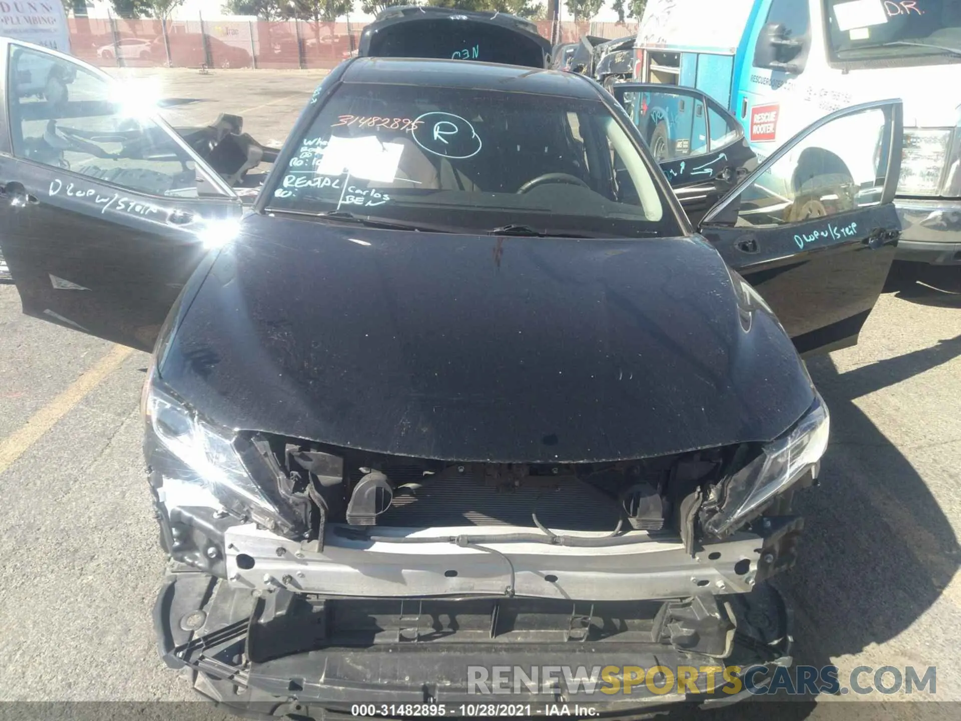 6 fotografías del automóvil dañado 4T1B31HK4KU513545 TOYOTA CAMRY 2019