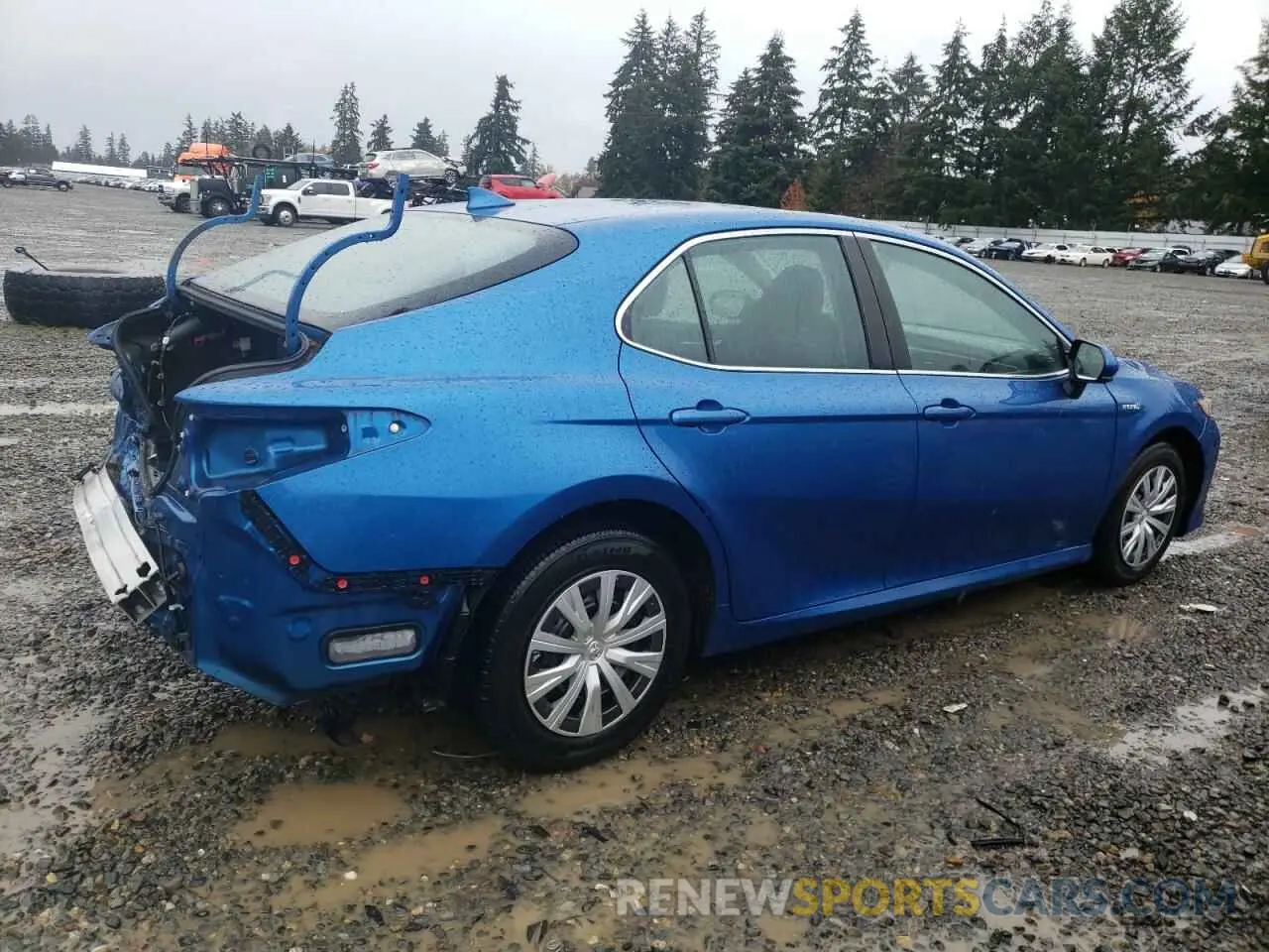 3 fotografías del automóvil dañado 4T1B31HK8KU008253 TOYOTA CAMRY 2019