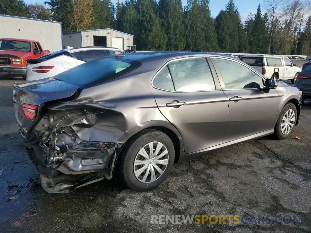 3 fotografías del automóvil dañado 4T1B31HK9KU513282 TOYOTA CAMRY 2019