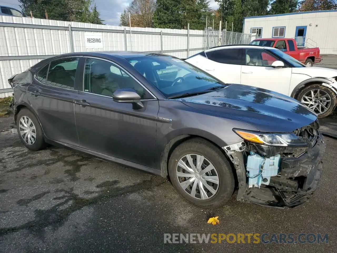 4 fotografías del automóvil dañado 4T1B31HK9KU513282 TOYOTA CAMRY 2019