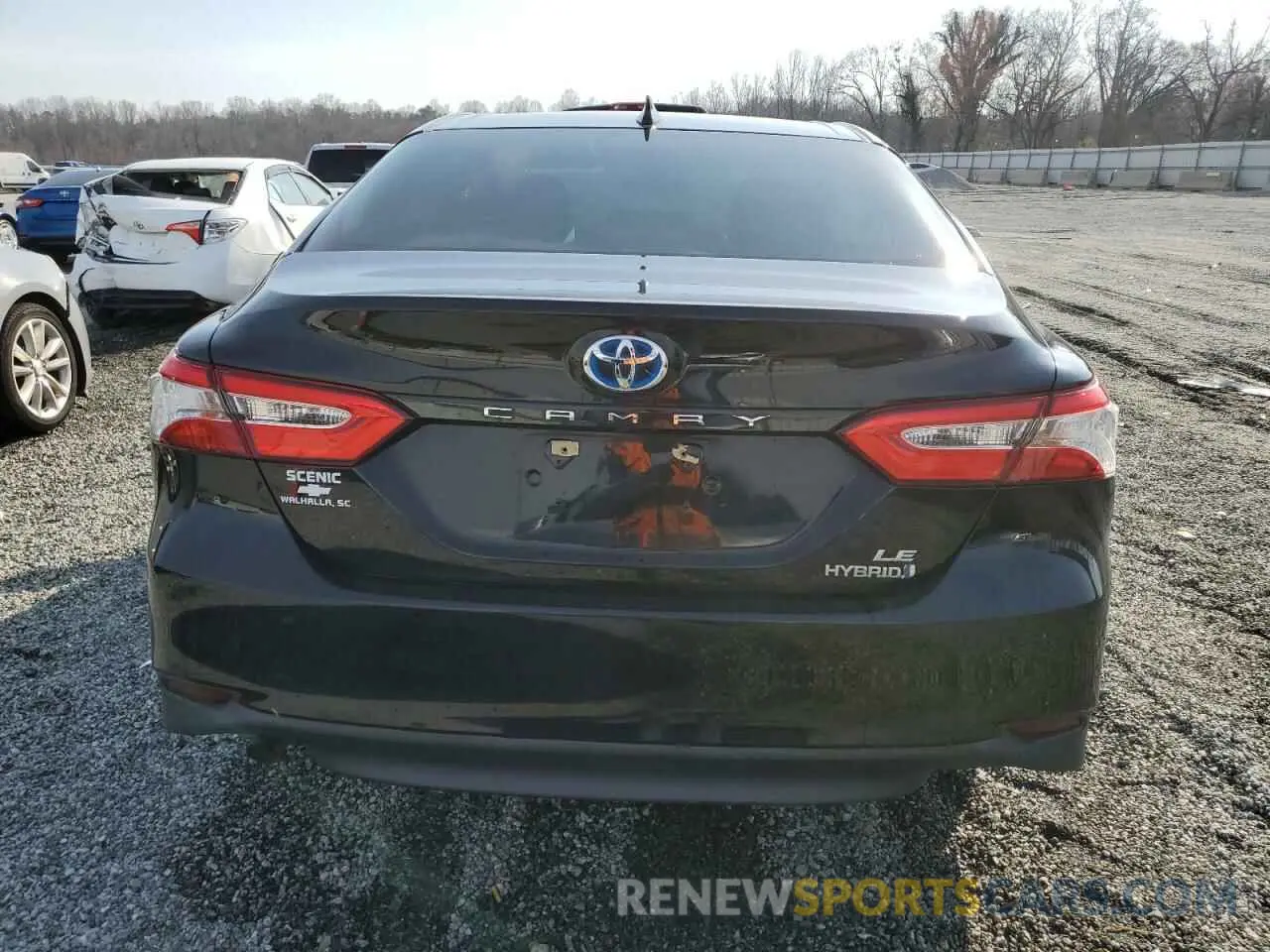 6 fotografías del automóvil dañado 4T1B31HK9KU516943 TOYOTA CAMRY 2019