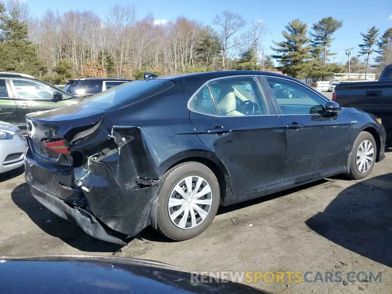 3 fotografías del automóvil dañado 4T1B31HKXKU509337 TOYOTA CAMRY 2019